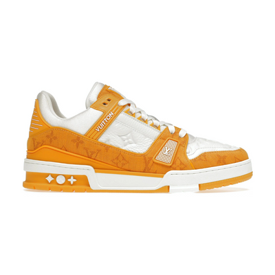Louis Vuitton Trainer Yellow Monogram Denim White