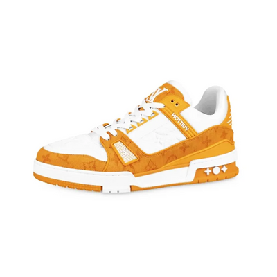 Louis Vuitton Trainer Yellow Monogram Denim White