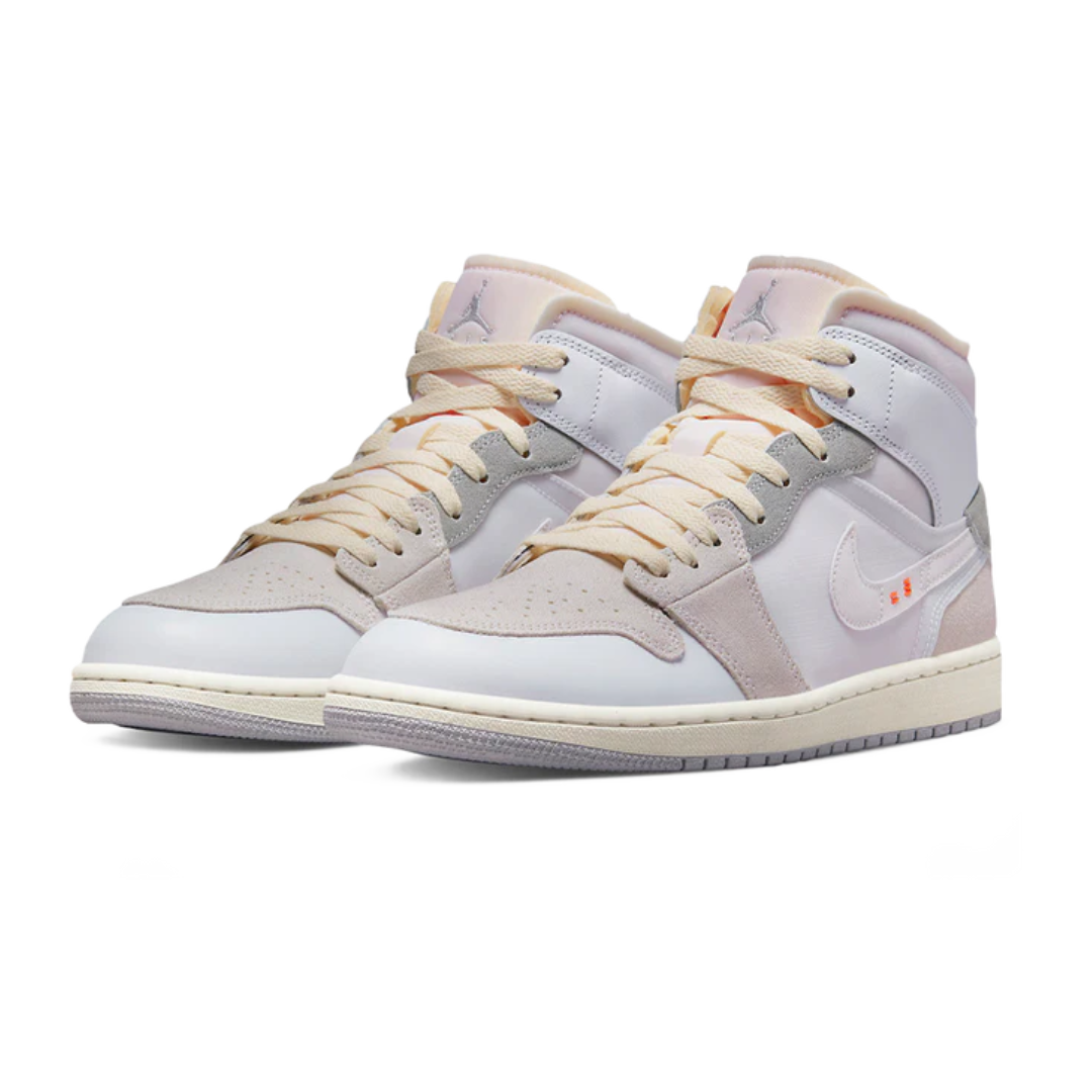 Jordan 1 Mid Craft Inside Out White Grey