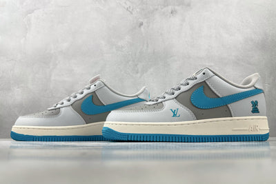 Nike Air Force 1 Louis Vuitton - Light Blue/Grey