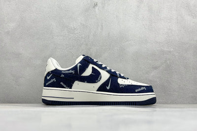 Nike Air Force 1 Supreme - Navy Blue/White