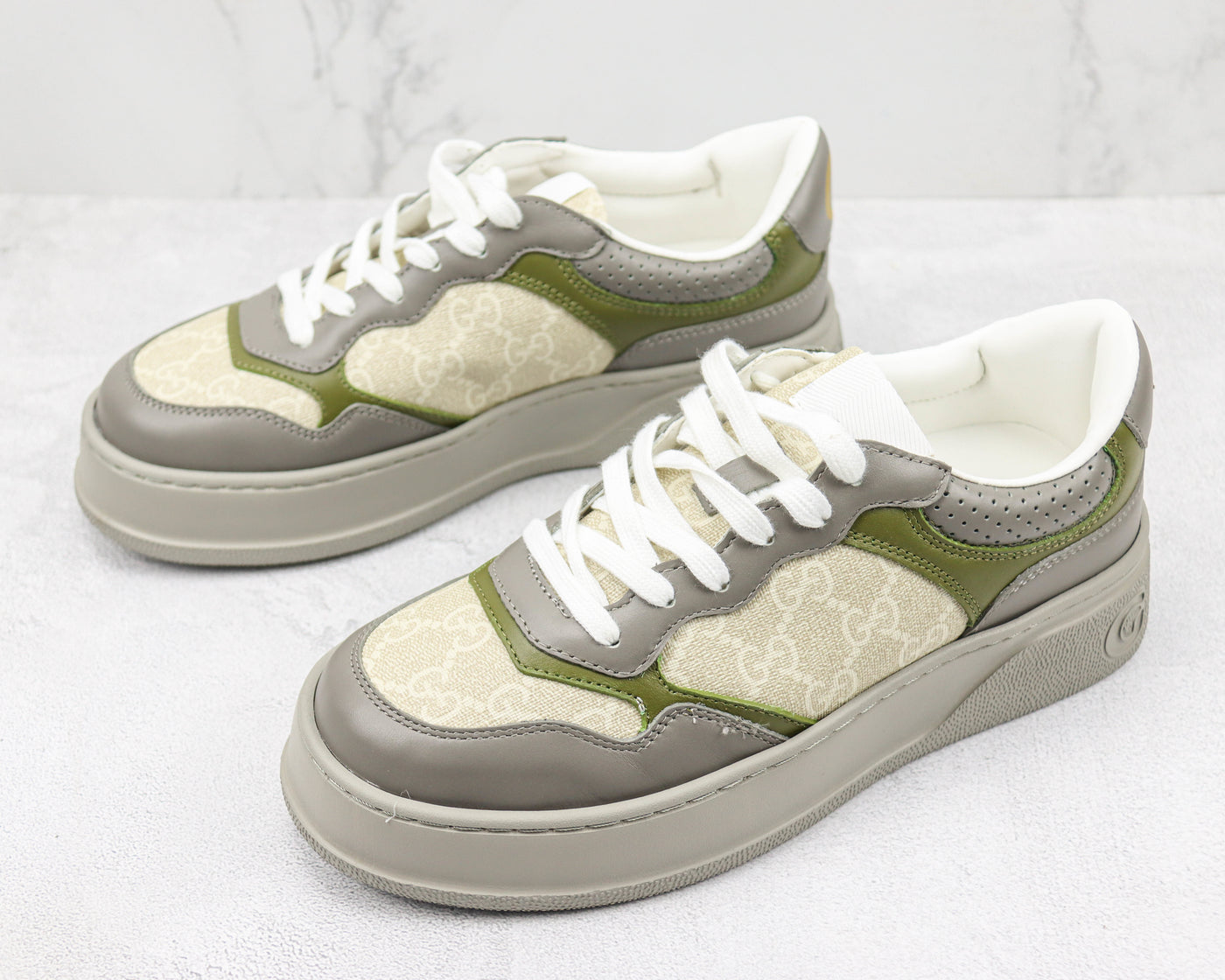 Gucci GG Sneaker Oatmeal – Grey/Green