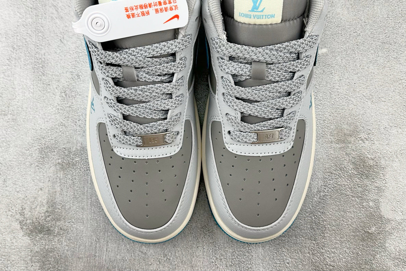 Nike Air Force 1 Louis Vuitton - Light Blue/Grey