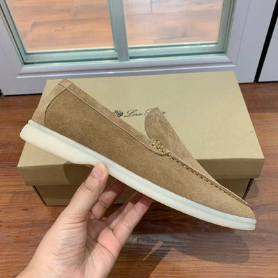 Loro Piana Summer Walk Loafers – Suede Sand