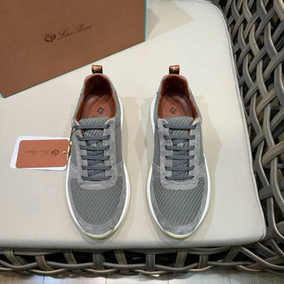 Loro Piana 360 LP Walk Sneakers – Grey Suede & Mesh