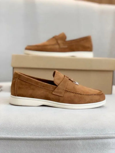 Loro Piana Summer Walk Loafers – Suede Caramel