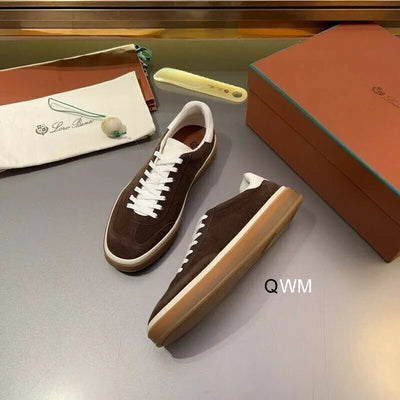 Loro Piana Nuages Sneakers – Brown & White Suede