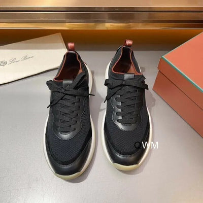 Loro Piana 360 Laces Walk Sneakers – Black