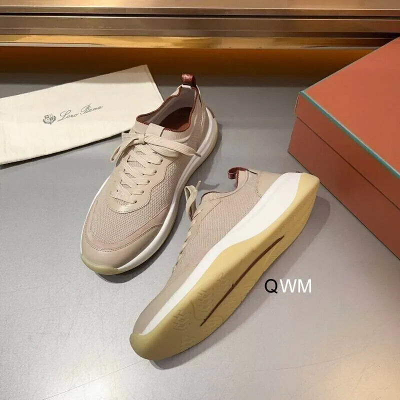 Loro Piana 360 Laces Walk Sneakers – Beige