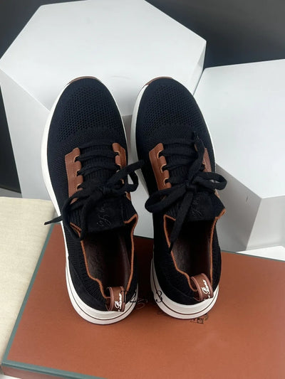 Loro Piana 360 Flexy Walk Sneakers – Black