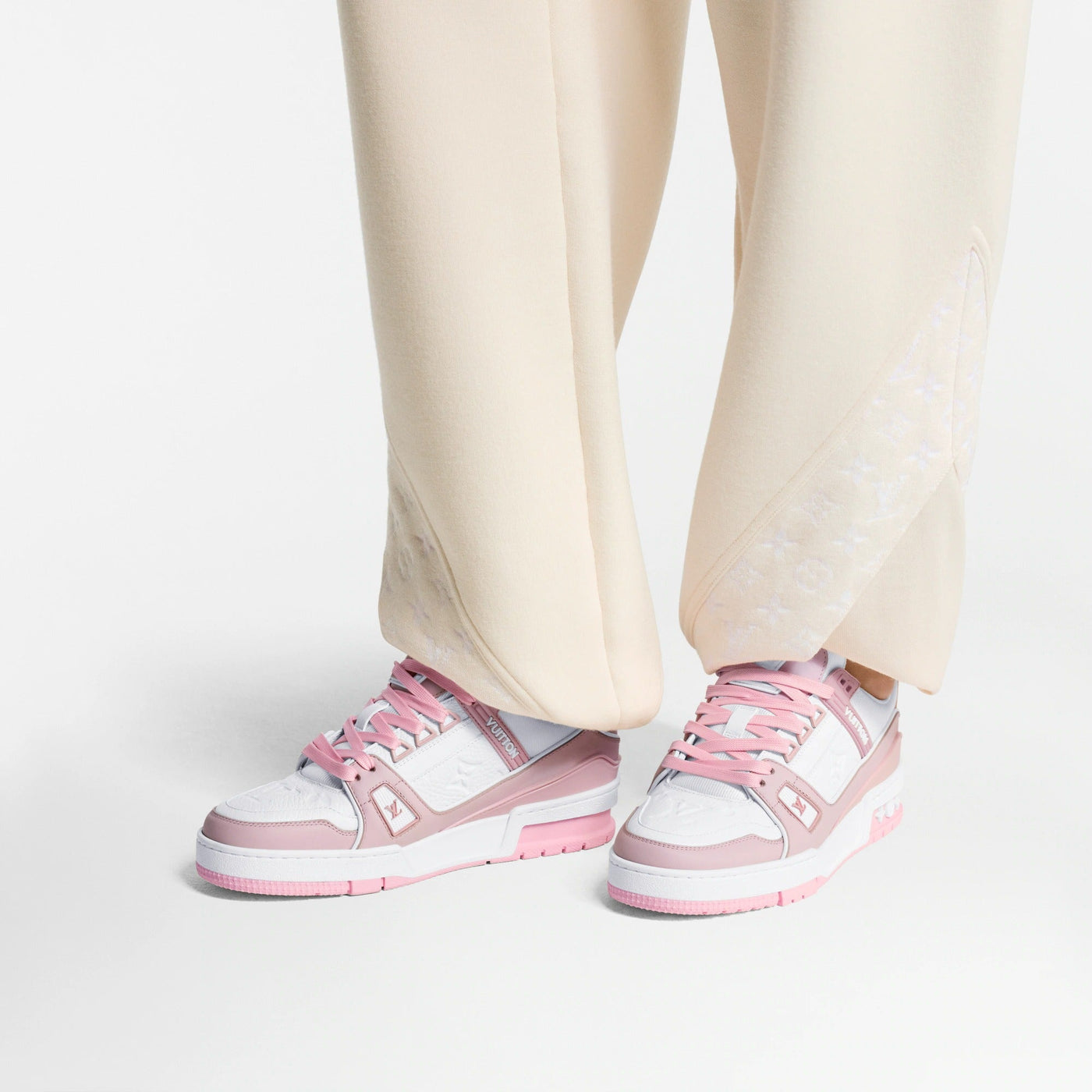 Louis Vuitton Trainer Pink Rose