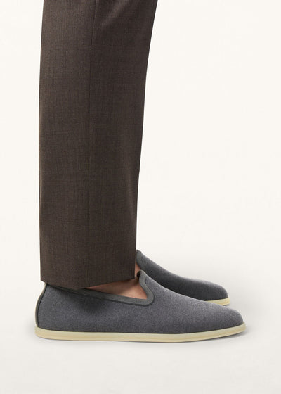 Loro Piana Venice Walk The Gift of Kings Loafers Grey