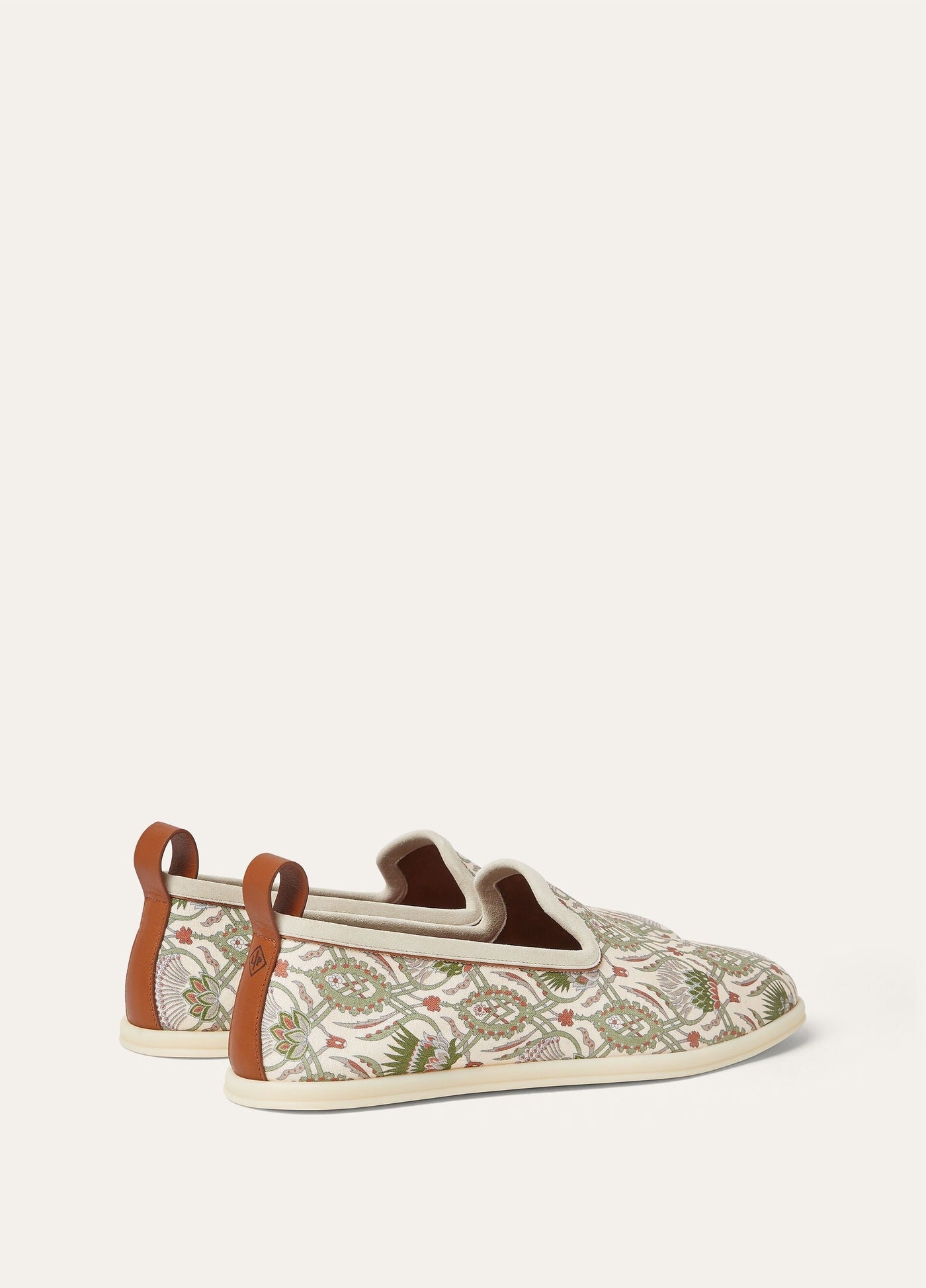 Loro Piana Venice Walk Loafer Linen - Sunset Glow/Green Fluorite