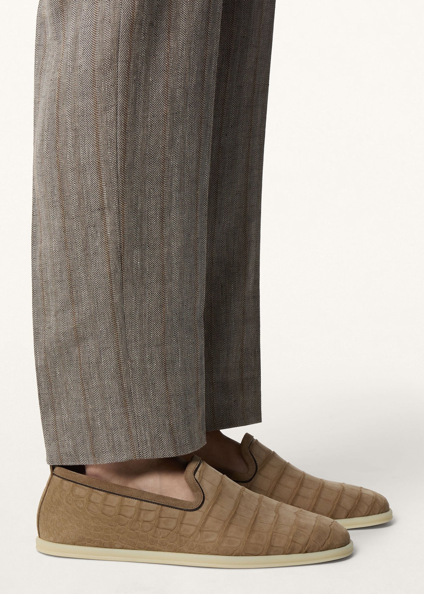 Loro Piana Venice Walk Loafers Alligator Leather