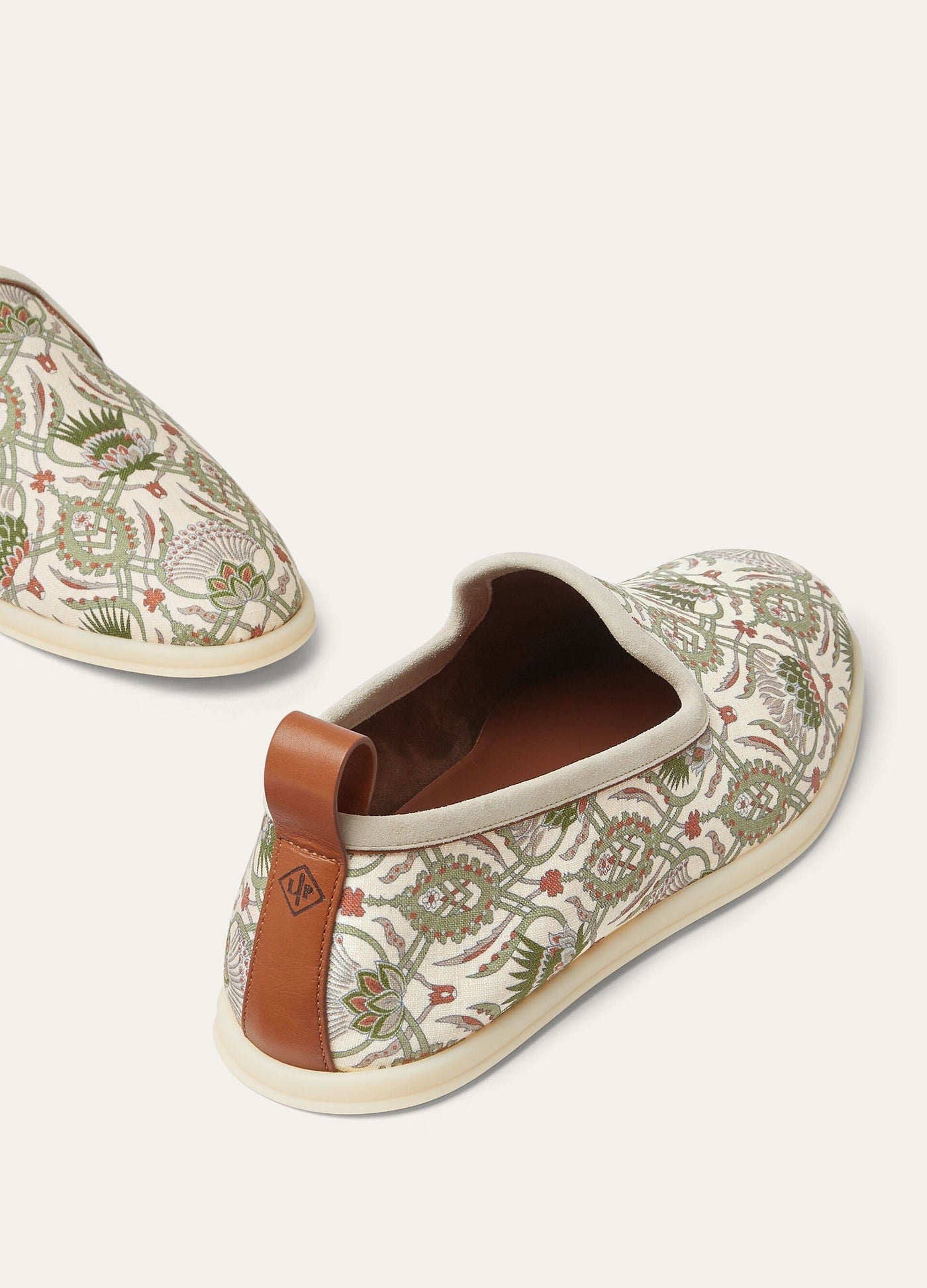 Loro Piana Venice Walk Loafer Linen - Sunset Glow/Green Fluorite