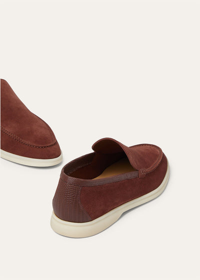 Loro Piana Summer Walk Loafer - Amarone