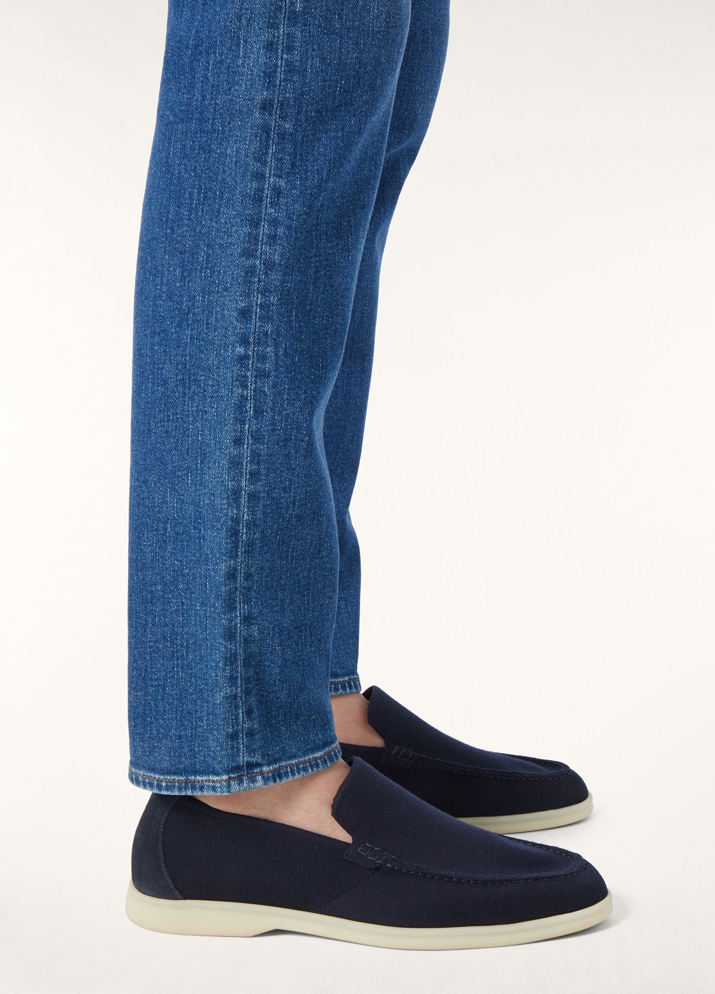 Loro Piana Summer Walk The Gift of Kings Loafers - Navy Blue