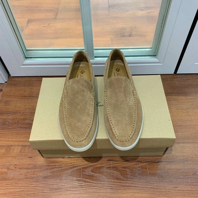 Loro Piana Summer Walk Loafers – Suede Sand