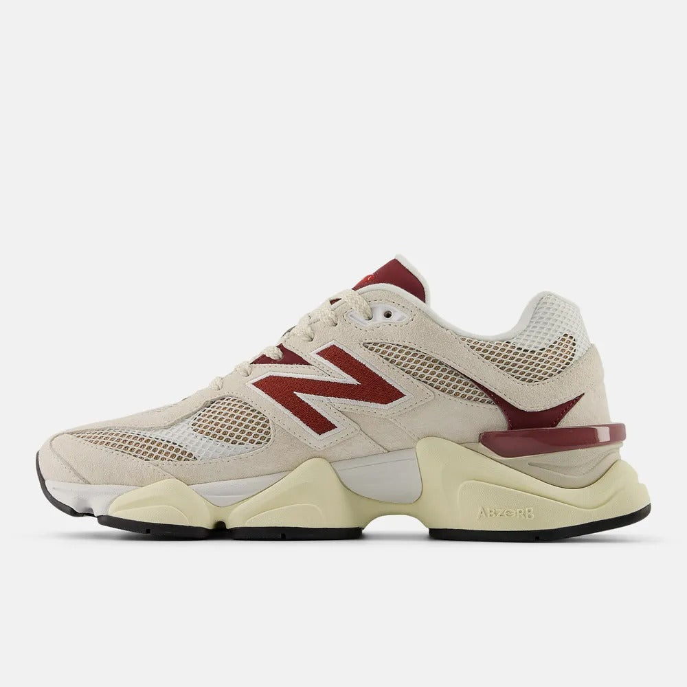 New Balance 9060 – Beige/Burgundy