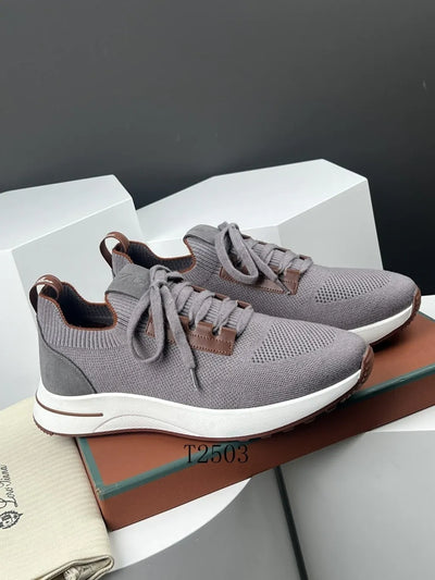 Loro Piana 360 LP Flexy Walk Sneakers – Grey Knit