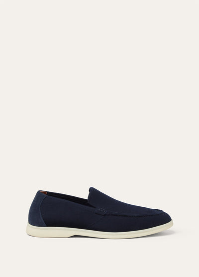 Loro Piana Summer Walk The Gift of Kings Loafers - Navy Blue