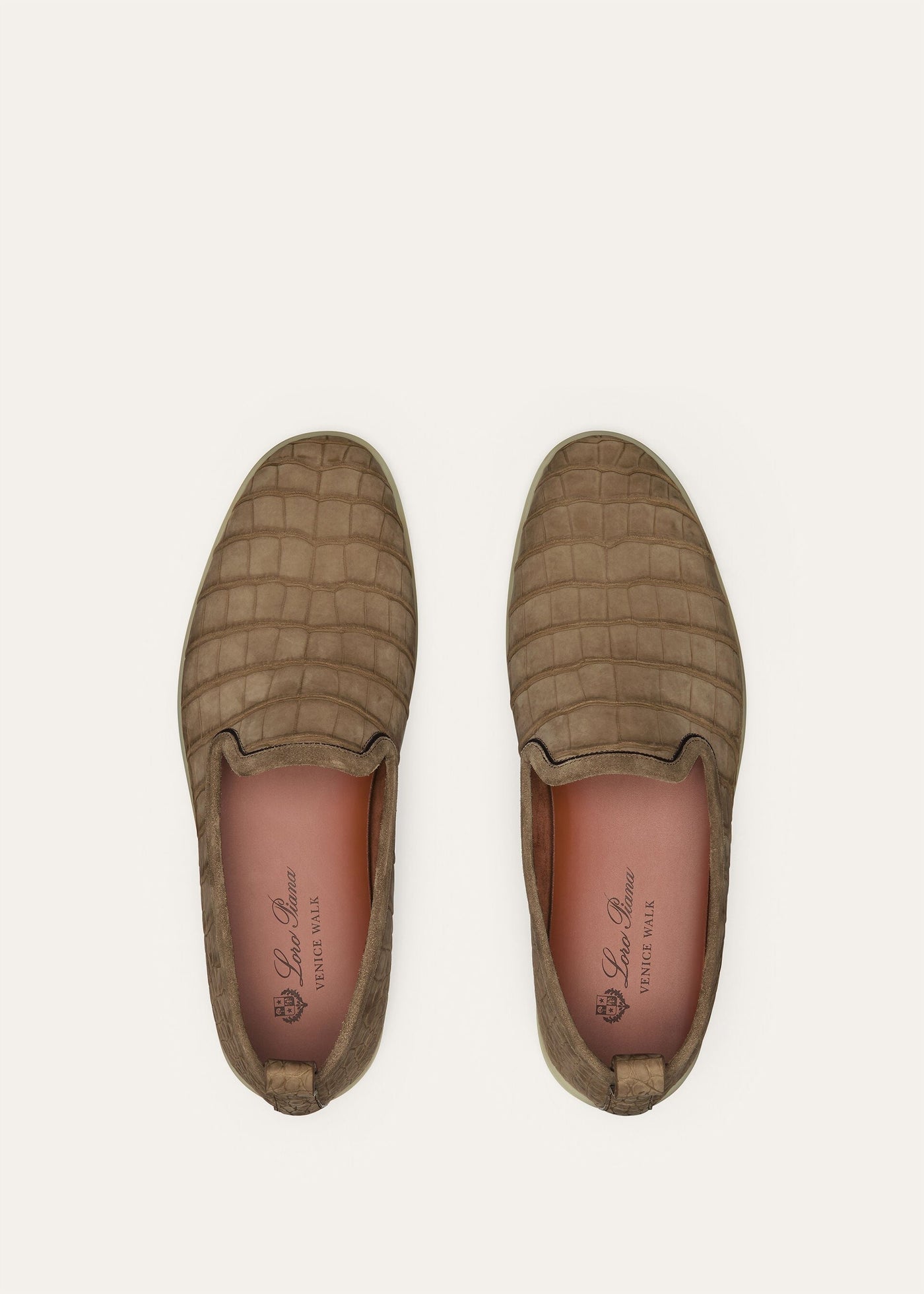 Loro Piana Venice Walk Loafers Alligator Leather