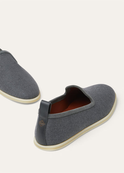 Loro Piana Venice Walk The Gift of Kings Loafers Grey