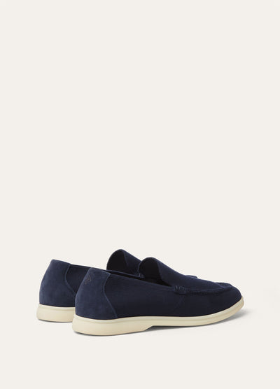 Loro Piana Summer Walk The Gift of Kings Loafers - Navy Blue