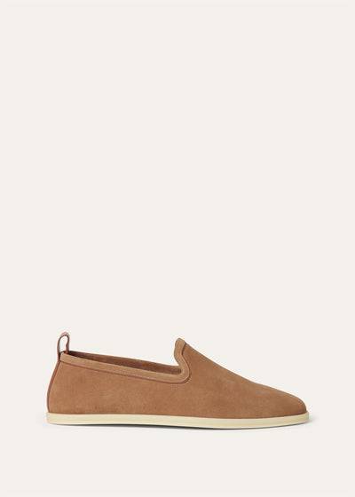 Loro Piana Venice Walk Loafers - Dark Birch