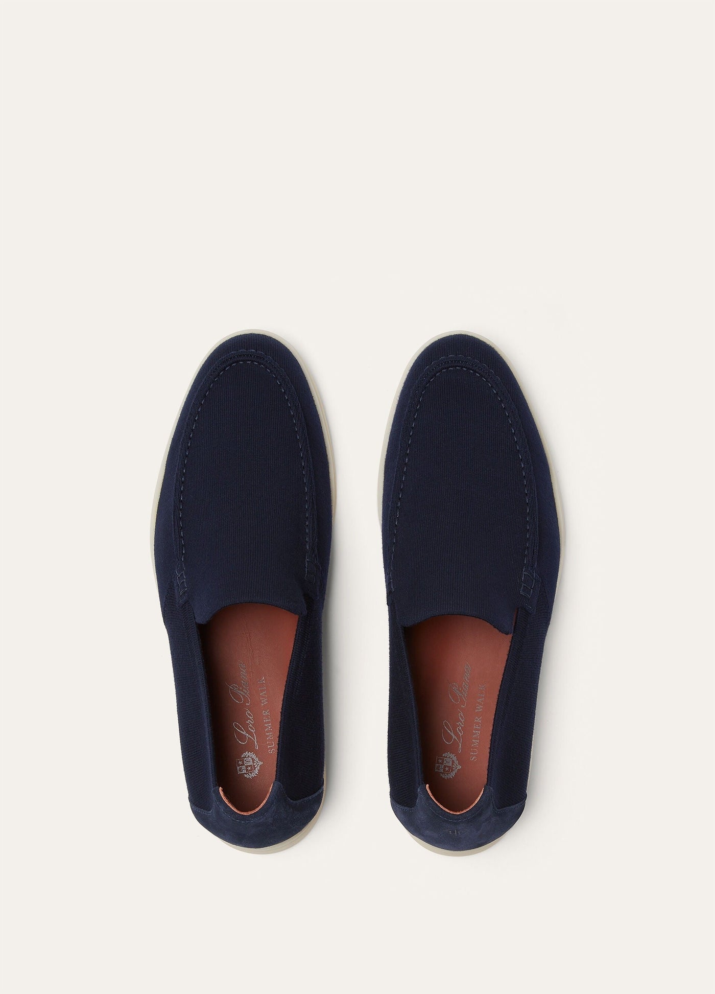Loro Piana Summer Walk The Gift of Kings Loafers - Navy Blue