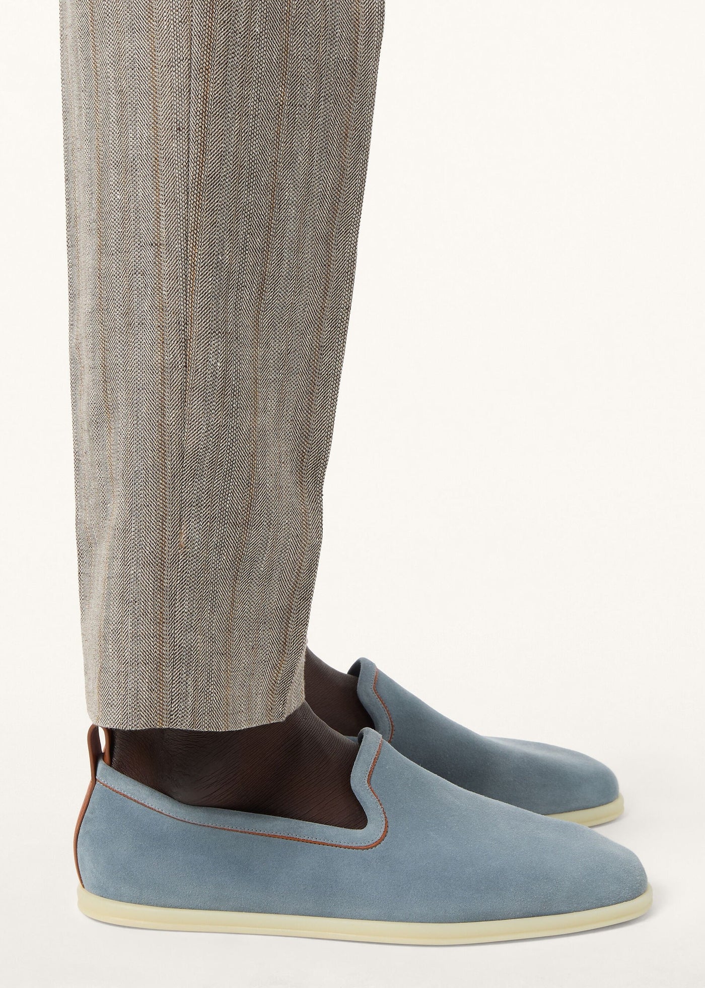Loro Piana Venice Walk Loafers - Brisk Blue