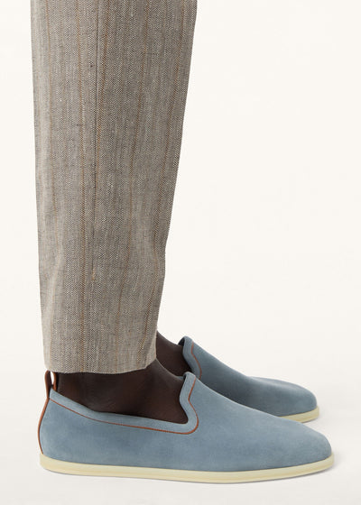 Loro Piana Venice Walk Loafers - Brisk Blue