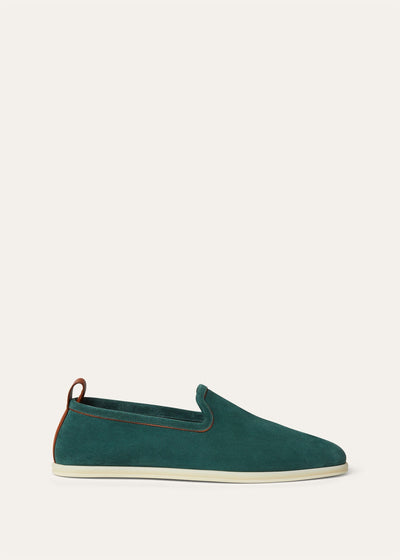 Loro Piana Venice Walk Loafers - Conifer