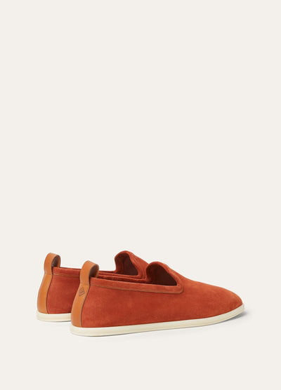 Loro Piana Venice Walk Loafers -  Dark Brick
