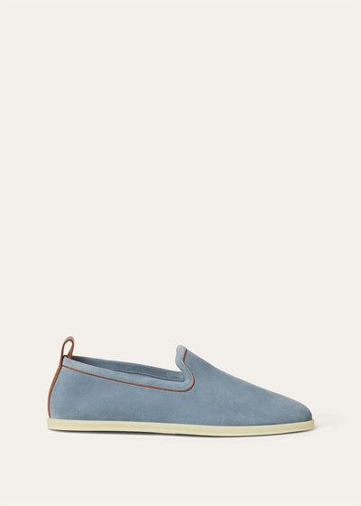 Loro Piana Venice Walk Loafers - Brisk Blue