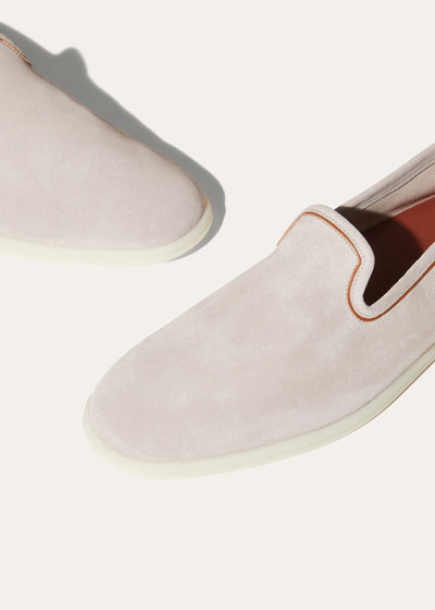 Loro Piana Venice Walk Loafers - Classic Beige