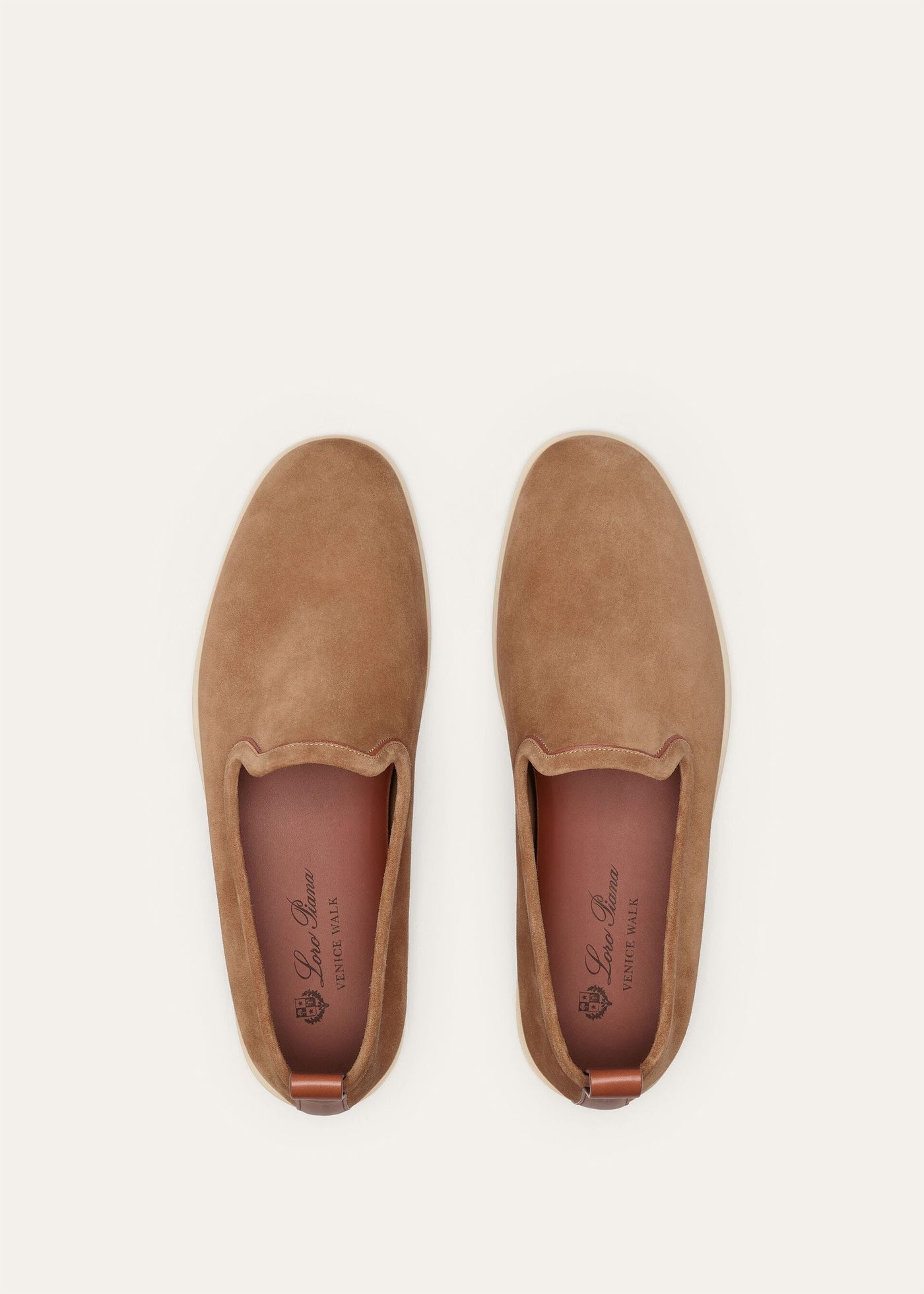 Loro Piana Venice Walk Loafers - Dark Birch
