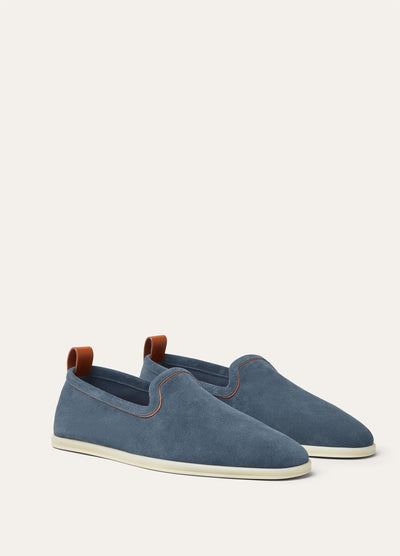 Loro Piana Venice Walk Loafers - Black Figs