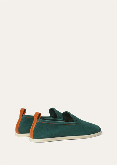 Loro Piana Venice Walk Loafers - Conifer