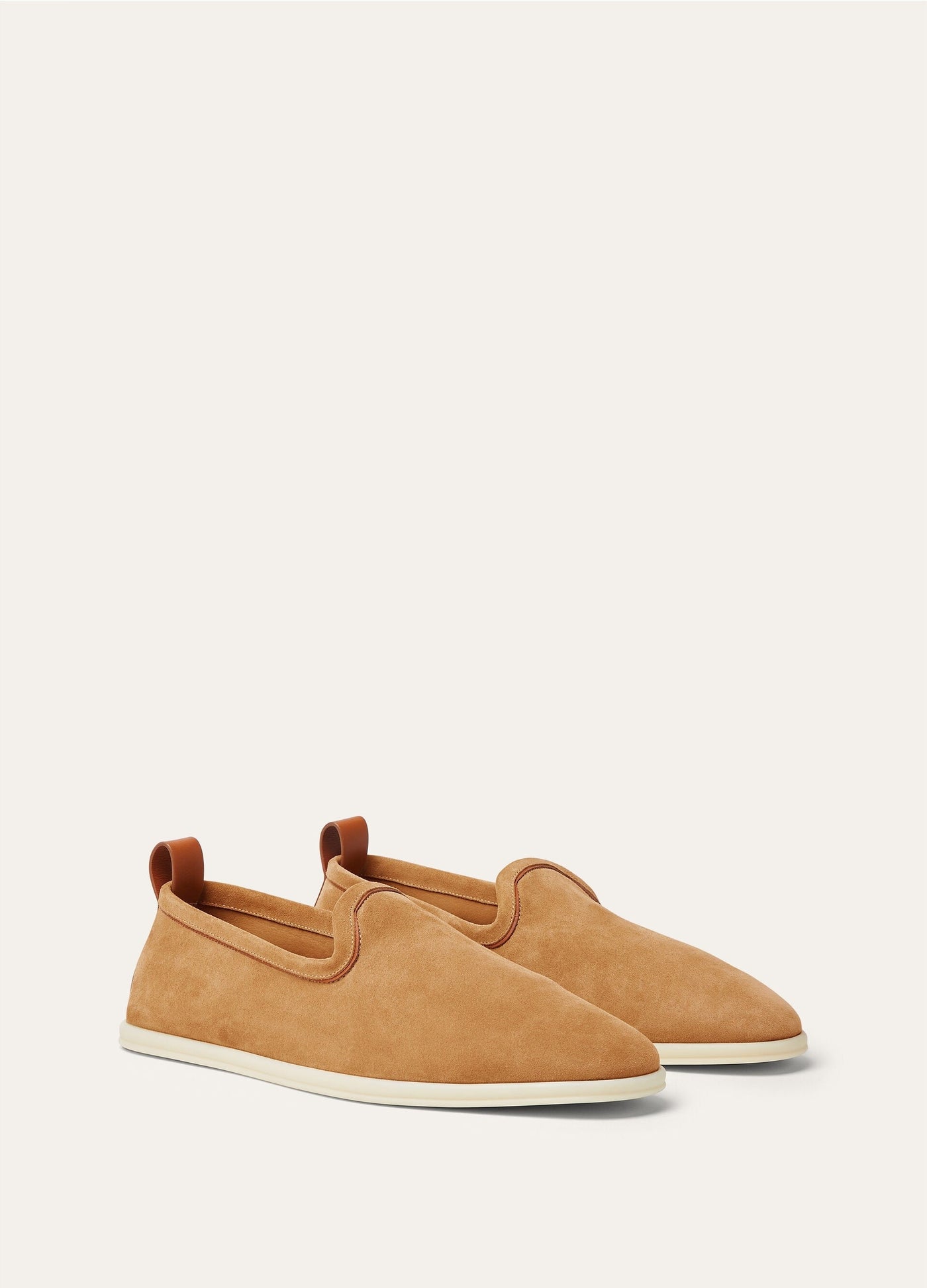 Loro Piana Venice Walk Loafers - Classic Camel