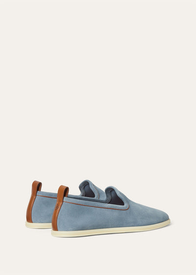 Loro Piana Venice Walk Loafers - Brisk Blue