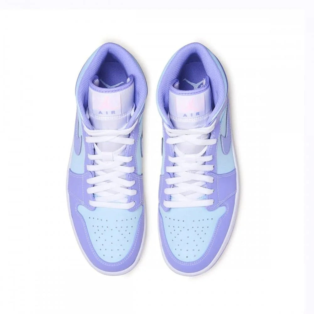 Jordan 1 Mid Purple Aqua