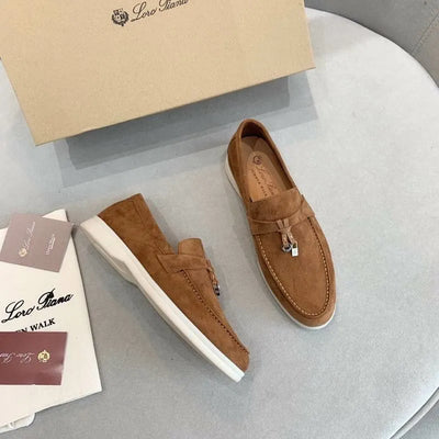 Loro Piana Summer Walk Loafers – Suede Caramel