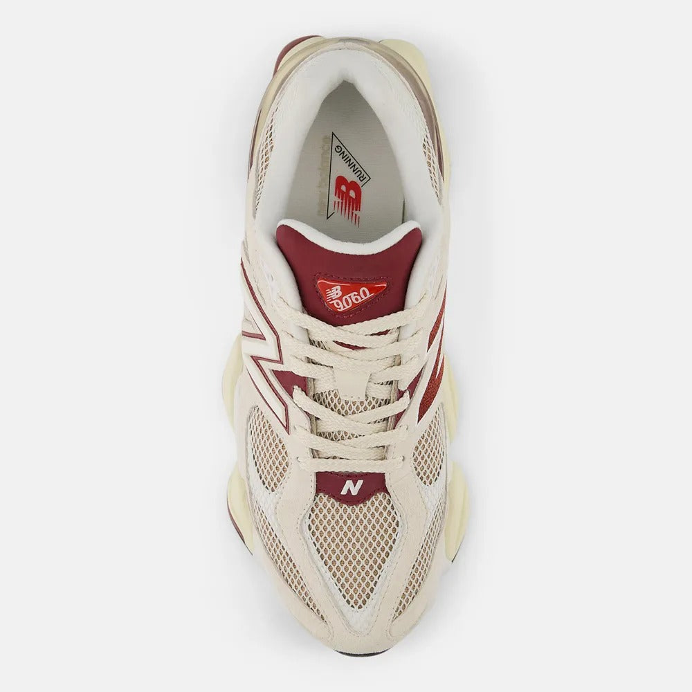 New Balance 9060 – Beige/Burgundy