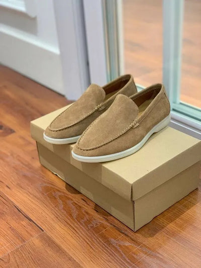 Loro Piana Summer Walk Loafers – Suede Sand