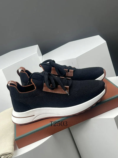 Loro Piana 360 Flexy Walk Sneakers – Black