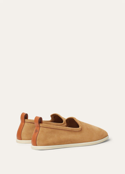 Loro Piana Venice Walk Loafers - Classic Camel