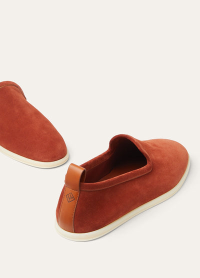Loro Piana Venice Walk Loafers -  Dark Brick