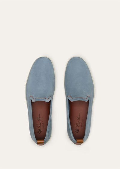 Loro Piana Venice Walk Loafers - Brisk Blue
