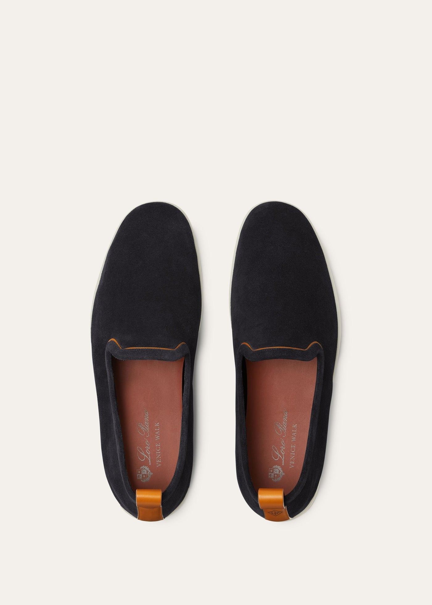 Loro Piana Venice Walk Loafers - Navy Blue